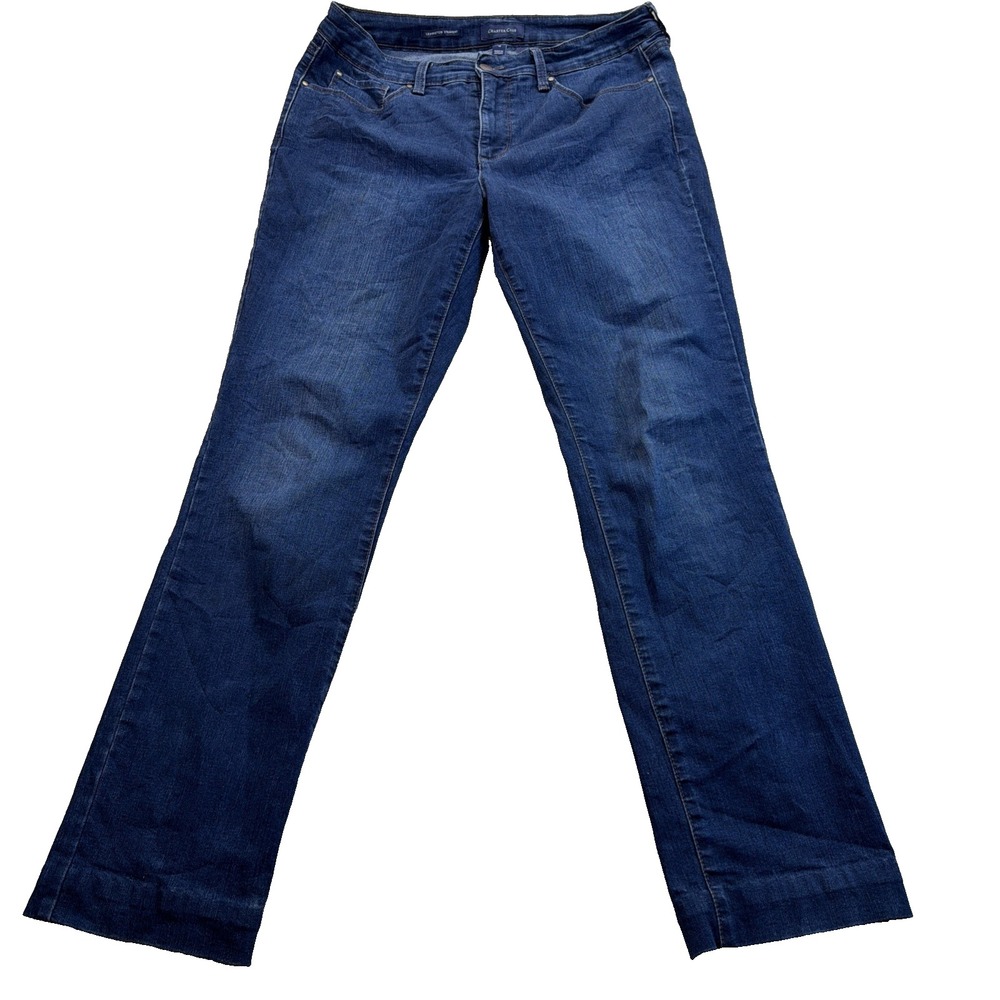 Charter Club Womens Size 10 Jeans Lexington Straight Cotton Polyester
